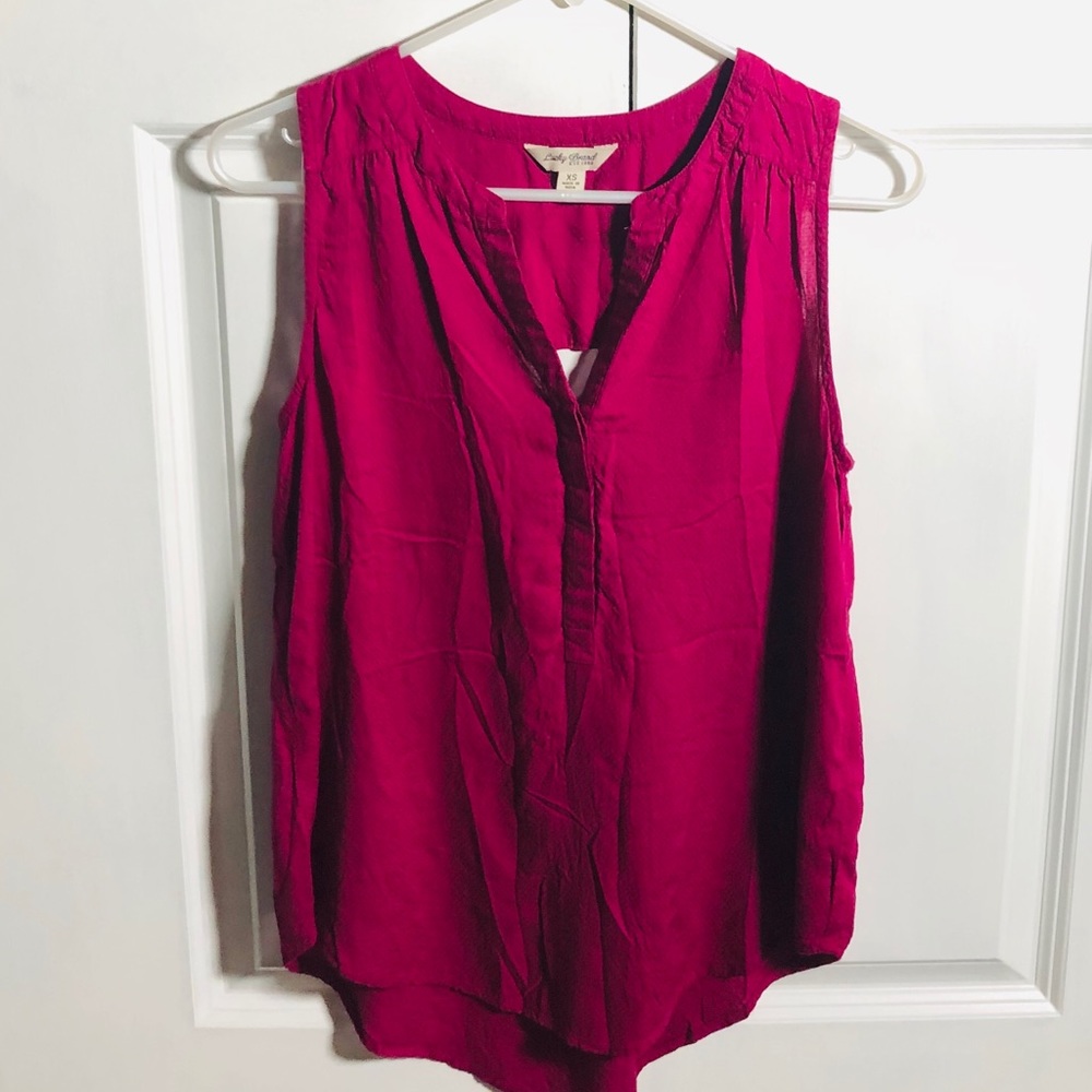 Lucky Brand Magenta Pink Sleeveless Top